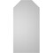 Ekena Millwork Octagonal Top Surface Mount PVC Gable Vent w/ 2"W x 2"P Brickmould Sill Frame, 12"W x 24"H GVPOT12X2403SN - alternate 2